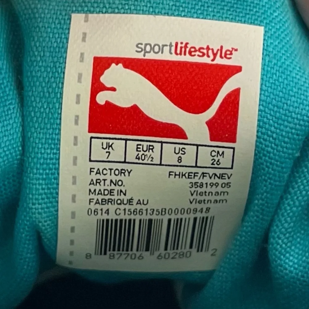 Puma Shoes Men 8 EL Alta Classic Blue‎ Canvas Low Top Fashion Sneakers